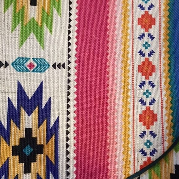 Messenger Multicolor Crossbody Bag 9.5"x 9.5" - Festival Fairy Boho Hippie - Picture 5 of 7